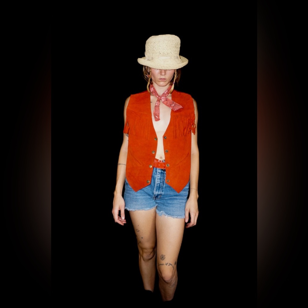 Vintage Mona Mode Suede Vest